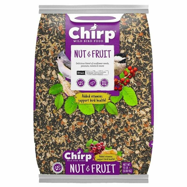 Chirp WILD BIRD FOOD FRUITS/NUTS 15LB 14978